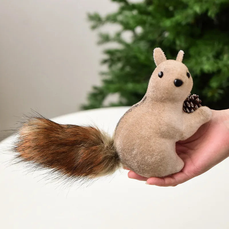 Creative Squirrel Christmas Decoration Small Hanging Ornament Realistic squirrel design Perfect gift for holiday decoration