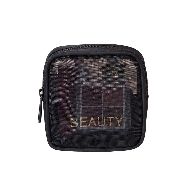 grid visual large multi-functional travel cosmetic storage bag