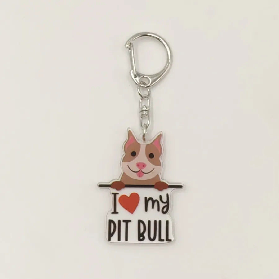 Ethnic Style Simple Style Letter Dog Arylic Unisex Keychain