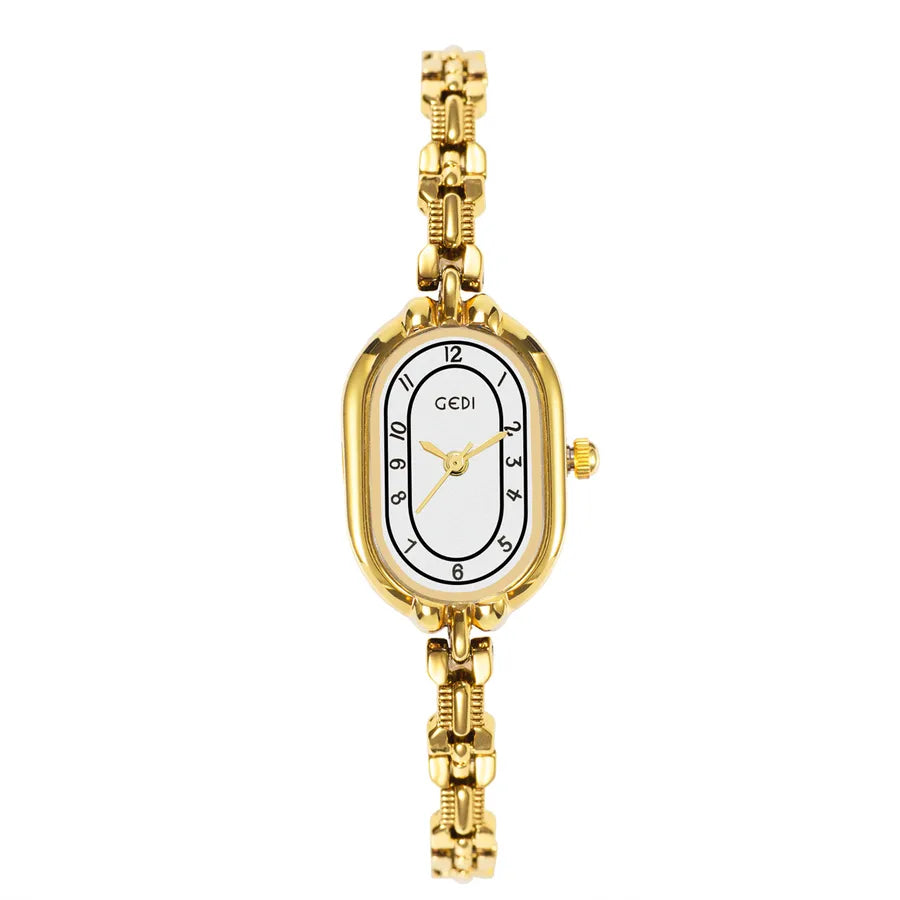 Elegant Streetwear Geometric Jewelry Buckle Quartz Watch Women's Watches
