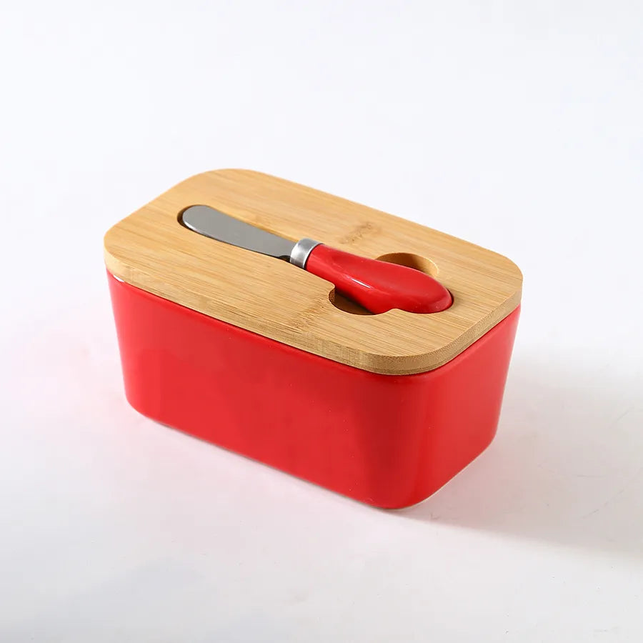Simple Style Letter Solid Color Porcelain Storage Container Box