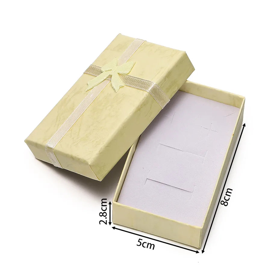 1 Piece Paper Elegant Simple Style Daily Date Bow Knot Jewelry Boxes