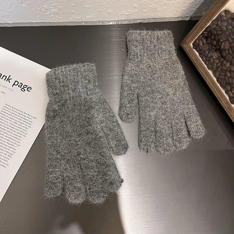 Unisex Basic Lady Simple Style Solid Color Gloves