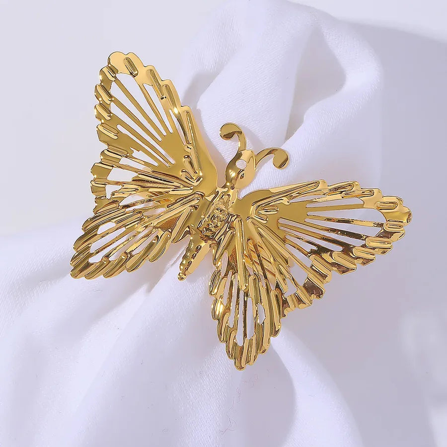 Insect Dragonfly Butterfly Zinc alloy 1 Piece
