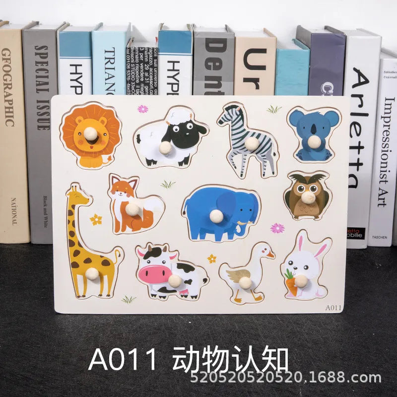 children 's education wooden toys numbers alphabet fruit intelligence building blocks 1 set