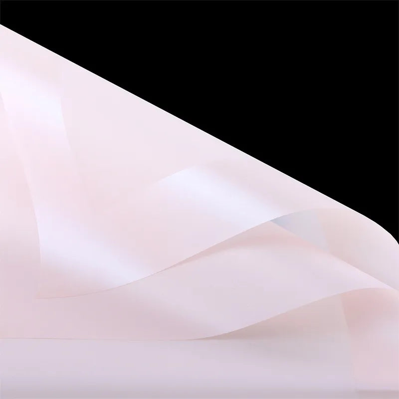Elegant Romantic Sweet Solid Color Plastic Daily Date Korean Floral Wrapping Paper Party Supplies Gift Wrapping Supplies 1 Pack of 20 Sheets