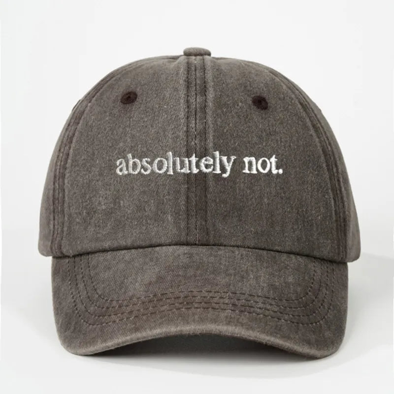 Women's Elegant Lady Letter Curved Eaves Baseball Cap