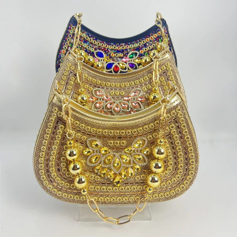Pu Leather Geometric Pillow Shape Evening Bags