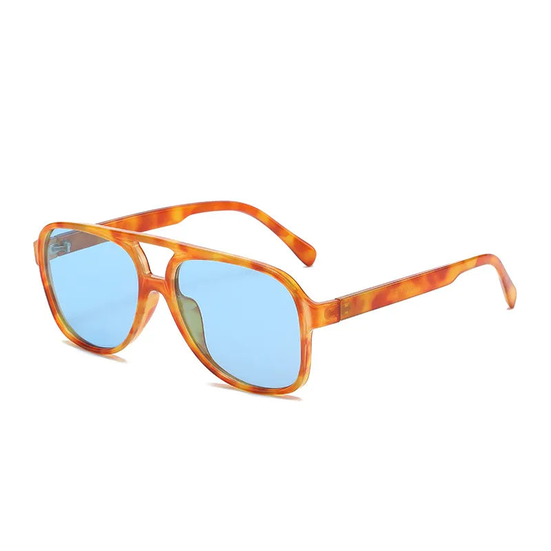 retro solid color ac toad glasses full frame men's sunglasses
