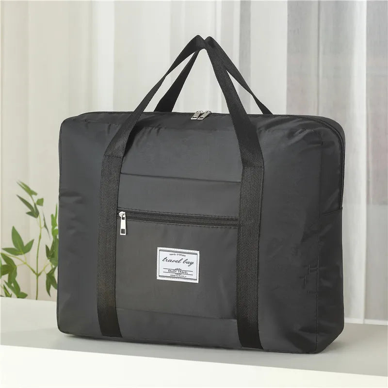Unisex Simple Style Solid Color Oxford Cloth Travel Bags
