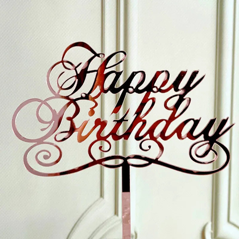 birthday letter arylic party cake decorating supplies