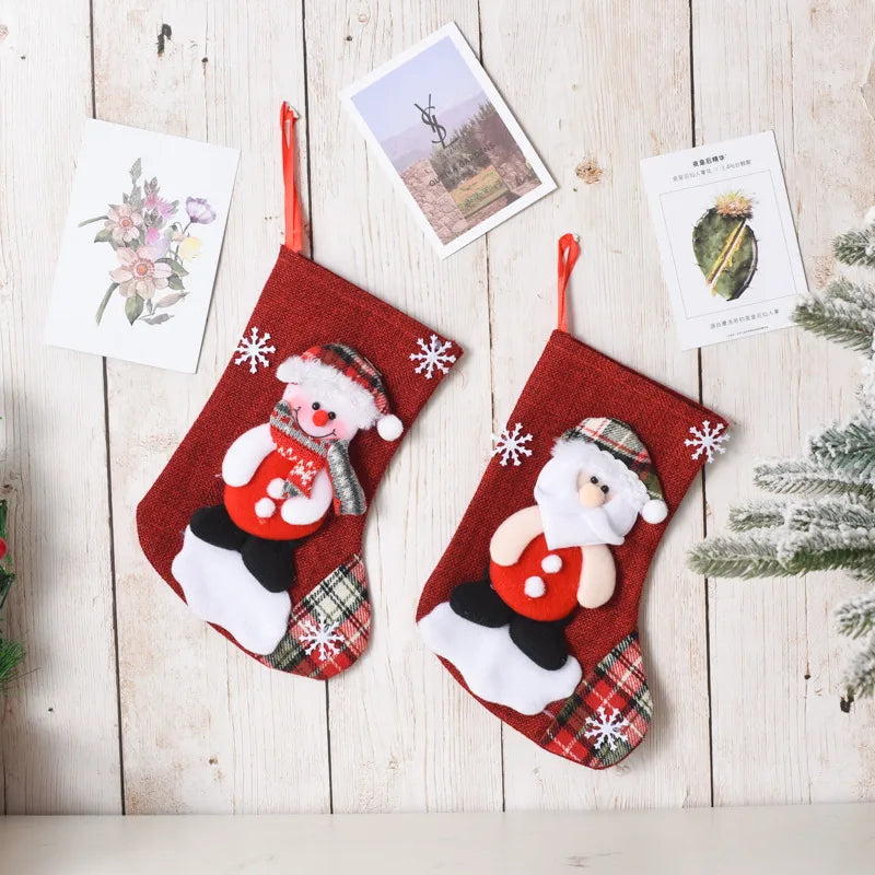 christmas cute santa claus snowman cloth party christmas socks