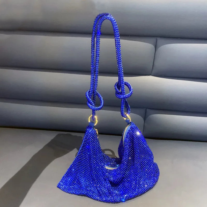 women's small summer rhinestone fashion underarm bag