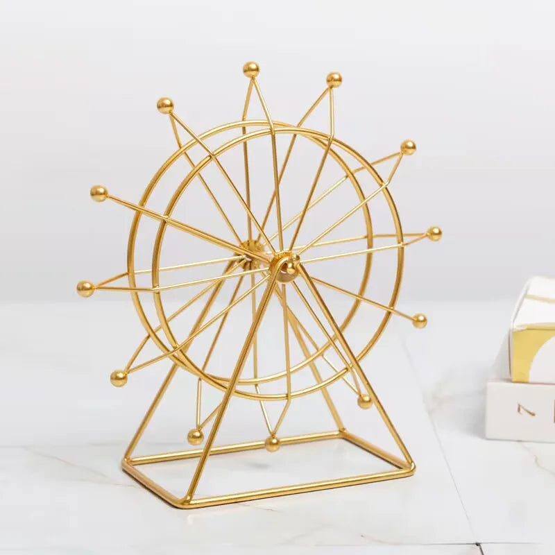 Simple Style Ferris Wheel Metal Iron Ornaments Artificial Decorations
