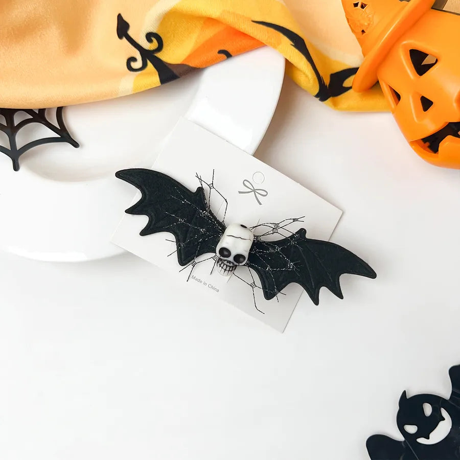 Halloween Party Festive Women's Hair Accessories Spider Web Bat Headband Atmosphere Feeling Hair Clip Pumpkin Skull Design