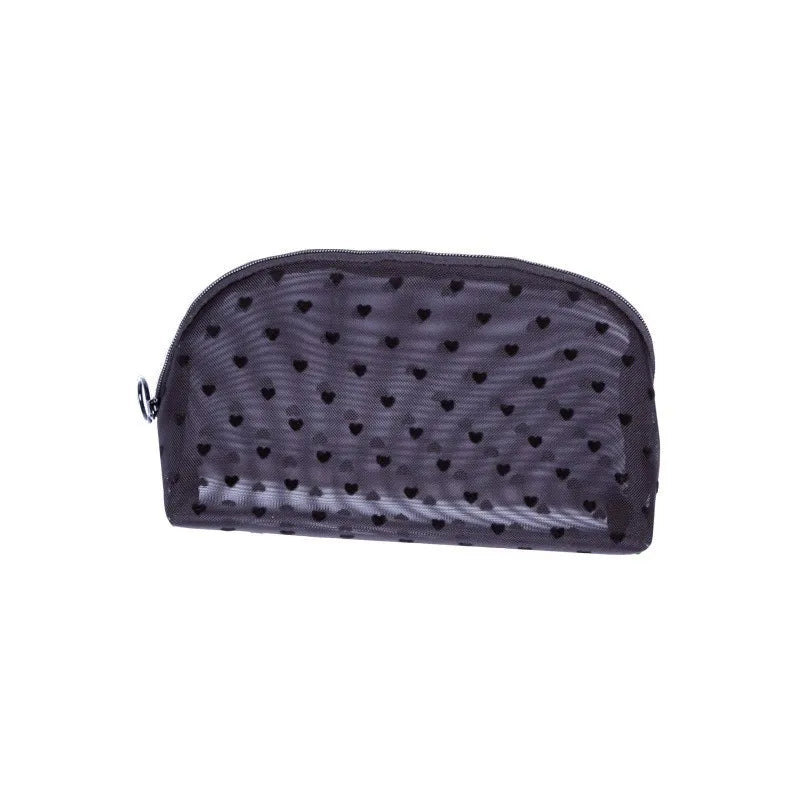 women's small all seasons nylon heart shape fashion square zipper cosmetic bag