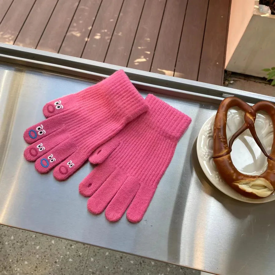 women's classic style solid color gloves 1 set