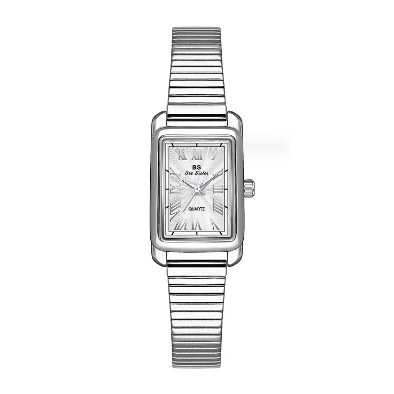 Retro Classic Style Solid Color Jewelry Buckle Quartz Watch