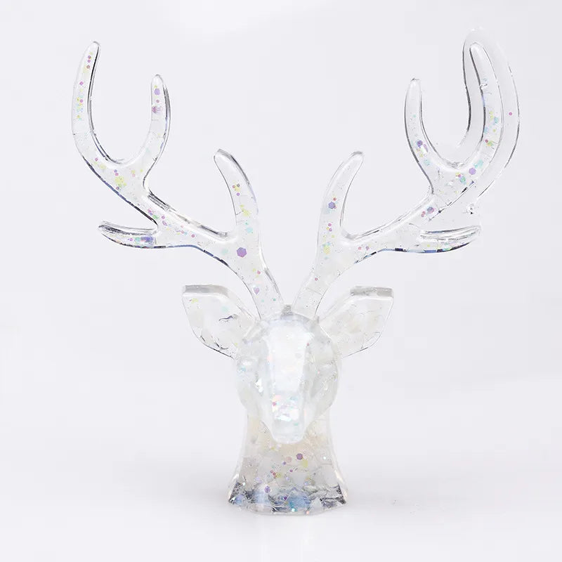 Simple Style Deer Plastic Resin Crystal glue Ornaments Artificial Decorations