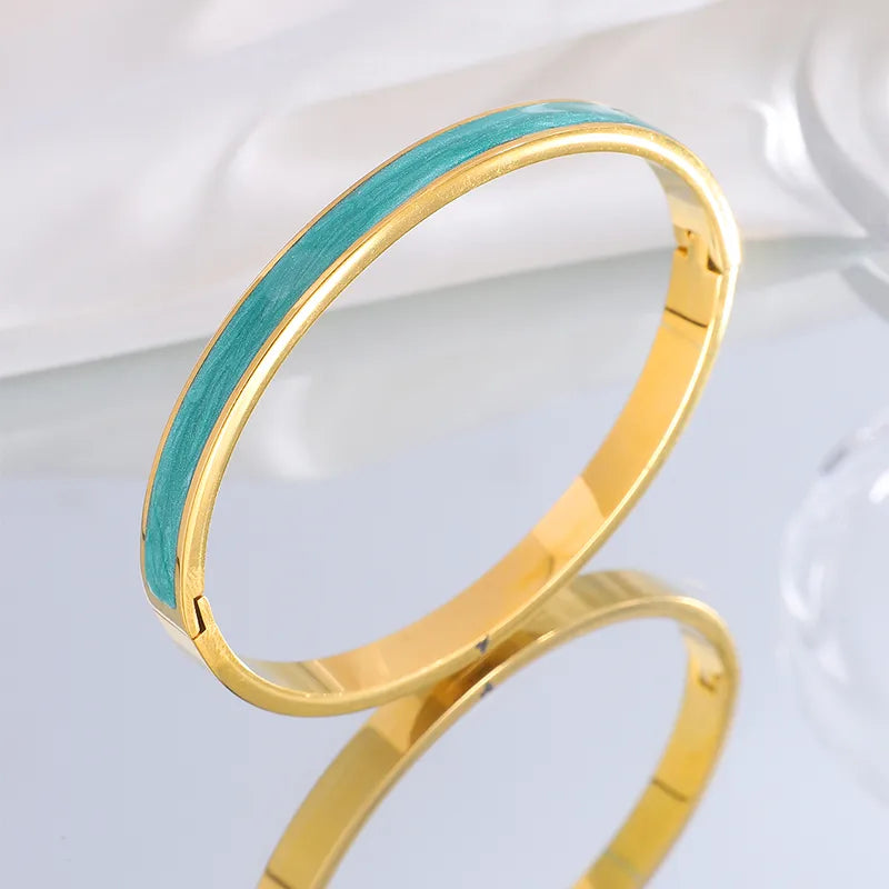 Casual Simple Style Classic Style Heart Shape 304 Stainless Steel Bangle In Bulk