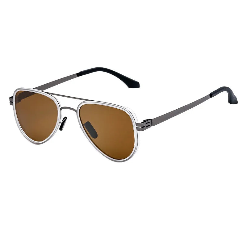 Retro Classic Style Geometric Tac toad glasses Full Frame Men's Sunglasses