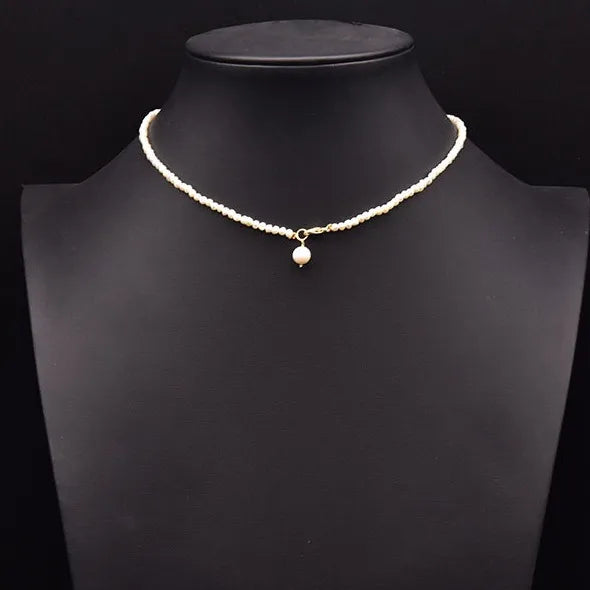 original design heart shape flower freshwater pearl plating 18k gold plated necklace