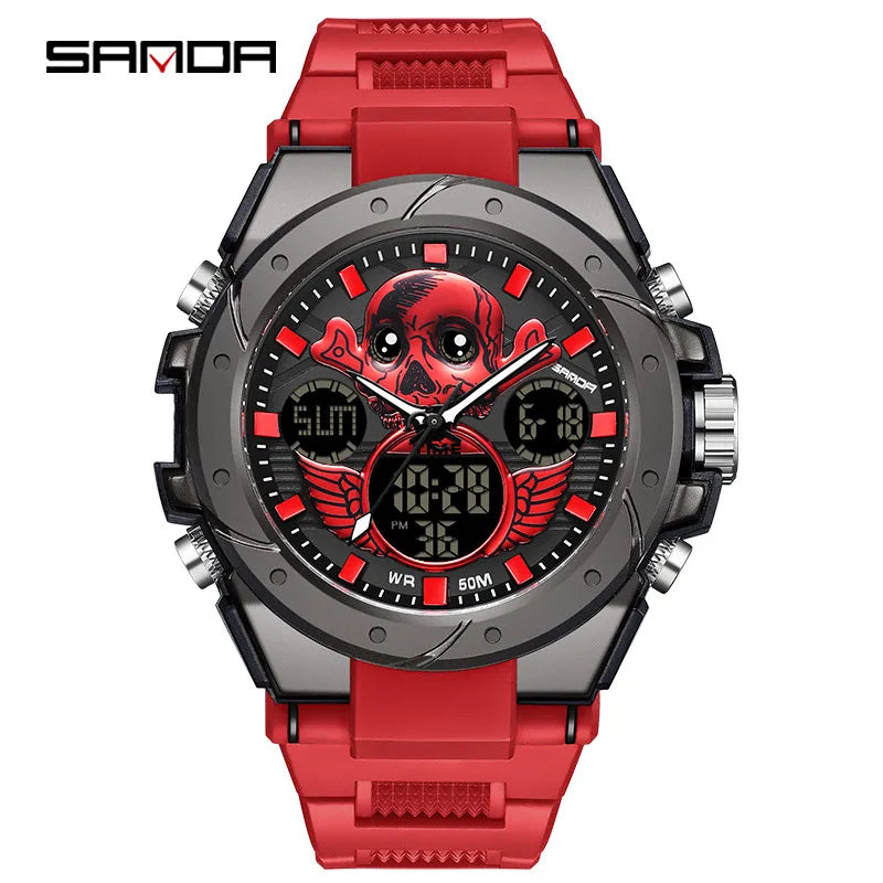 modern style solid color electronic men's watches