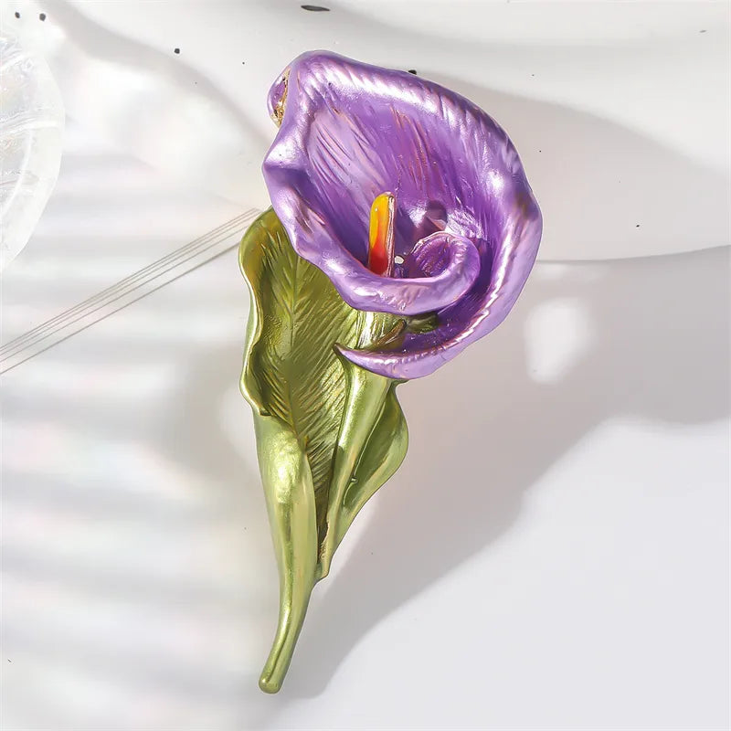 Elegant Romantic Simple Style Flower Alloy Women's Brooches