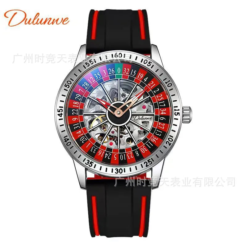 Casual Geometric Double Side Snaps Mechanical Watch Men's Watches