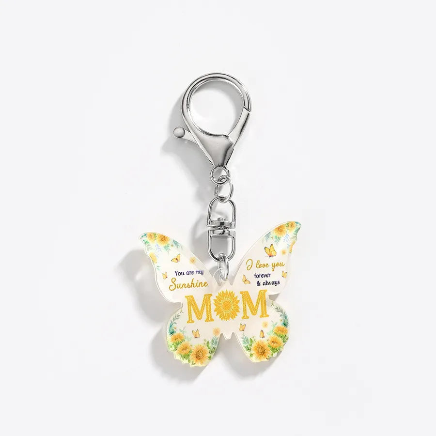 Elegant Lady Simple Style Butterfly Arylic Unisex Keychain