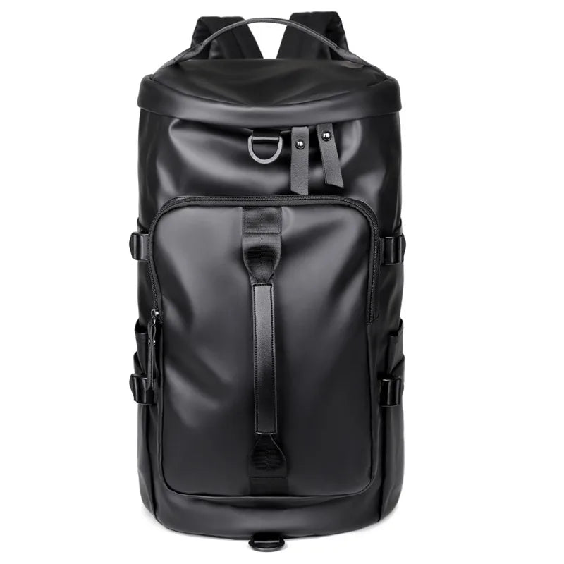Membrane Outdoor Travel Bag Casual Large-Capacity Men's Bag Dry and Wet Separation Portable Fitness Bag Solid Color Simple Backpack
