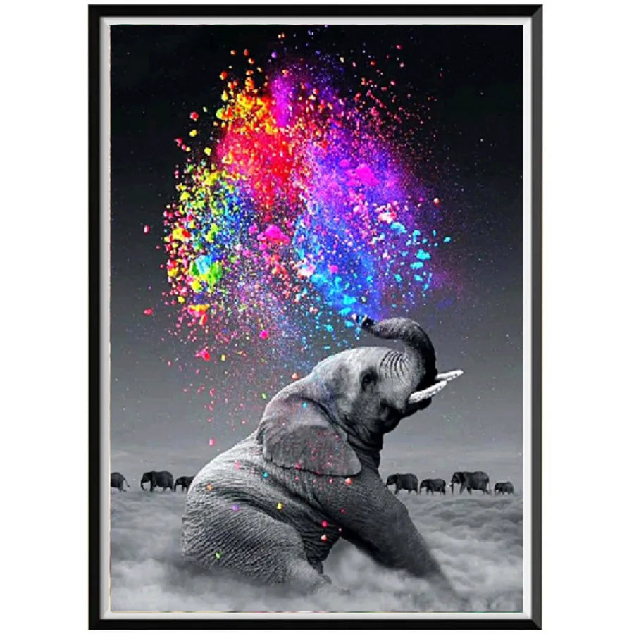 Factory custom 5d Diamond painting full of diamond animal masonry diy diamond embroidery decorative painting ornaments living room landscape