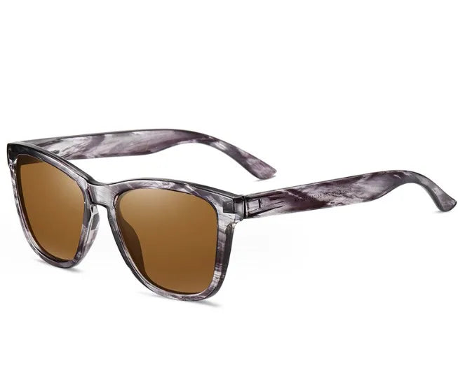 simple style flower tac square full frame men's sunglasses