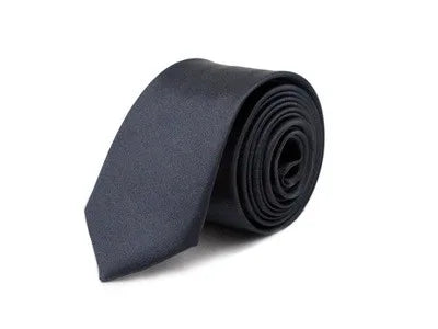 casual solid color polyester yarn unisex tie