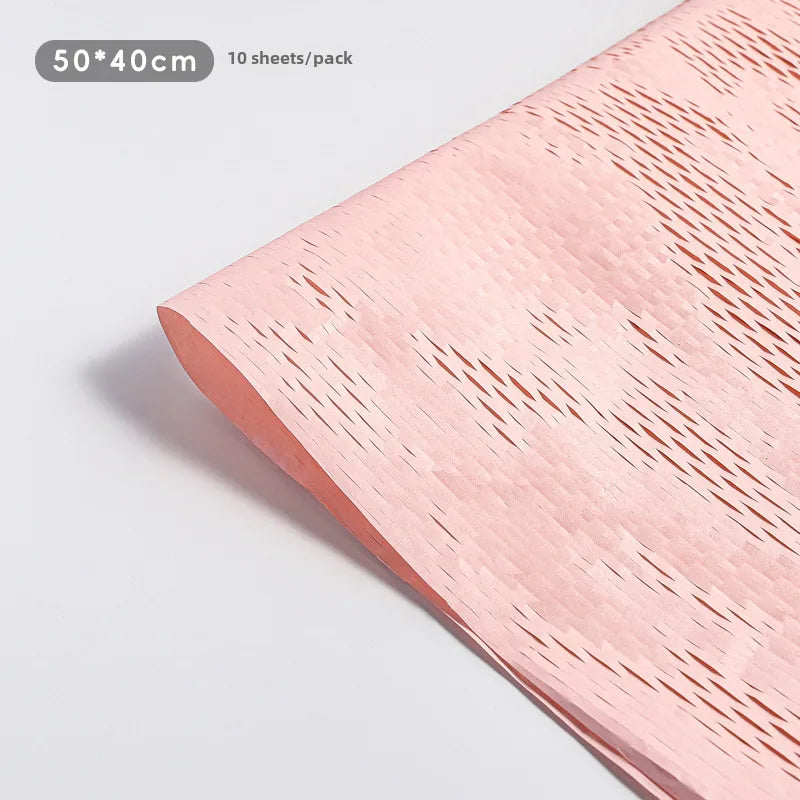 Trendy Honeycomb Paper Mesh Flower Bouquet Artistic Packaging Material Fresh Flowers Gift Wrapping Wholesale Handmade Craft Supplies