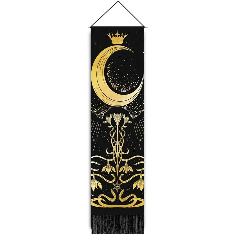 glam classical landscape polyester tapestry artificial decorations
