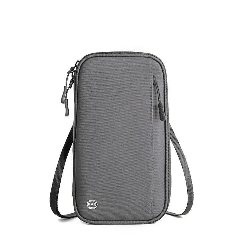 unisex business solid color oxford cloth rfid passport holders