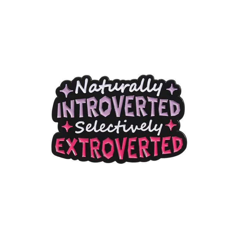 Motivational Colorful Cartoon Letter Alloy Pin Badges Fashion Personalized Zinc Alloy Lapel Pins For Men And Women