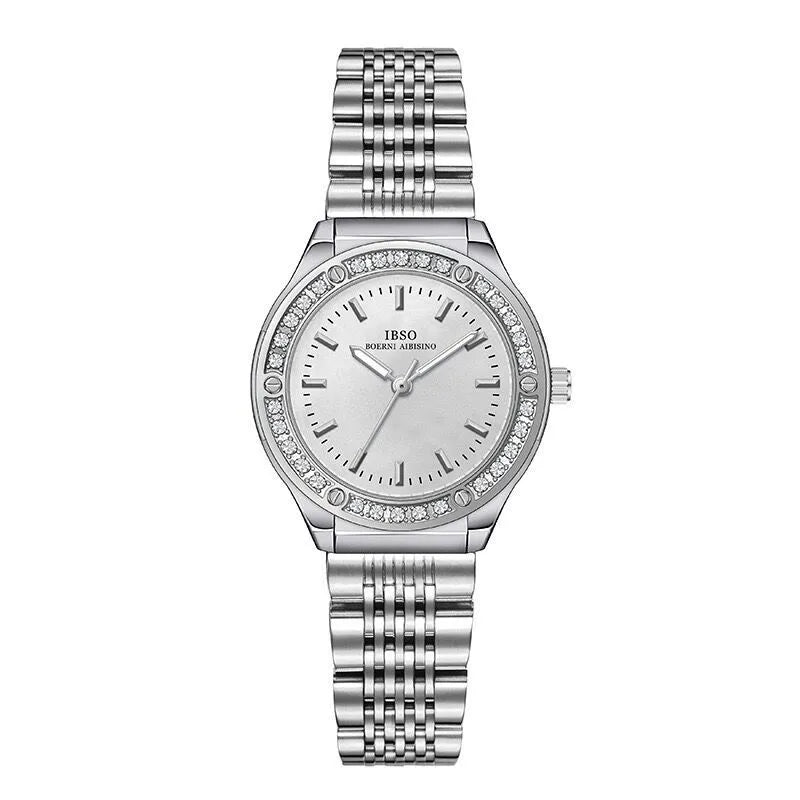 Casual Simple Style Commute Round Butterfly Double Snap Quartz Watch