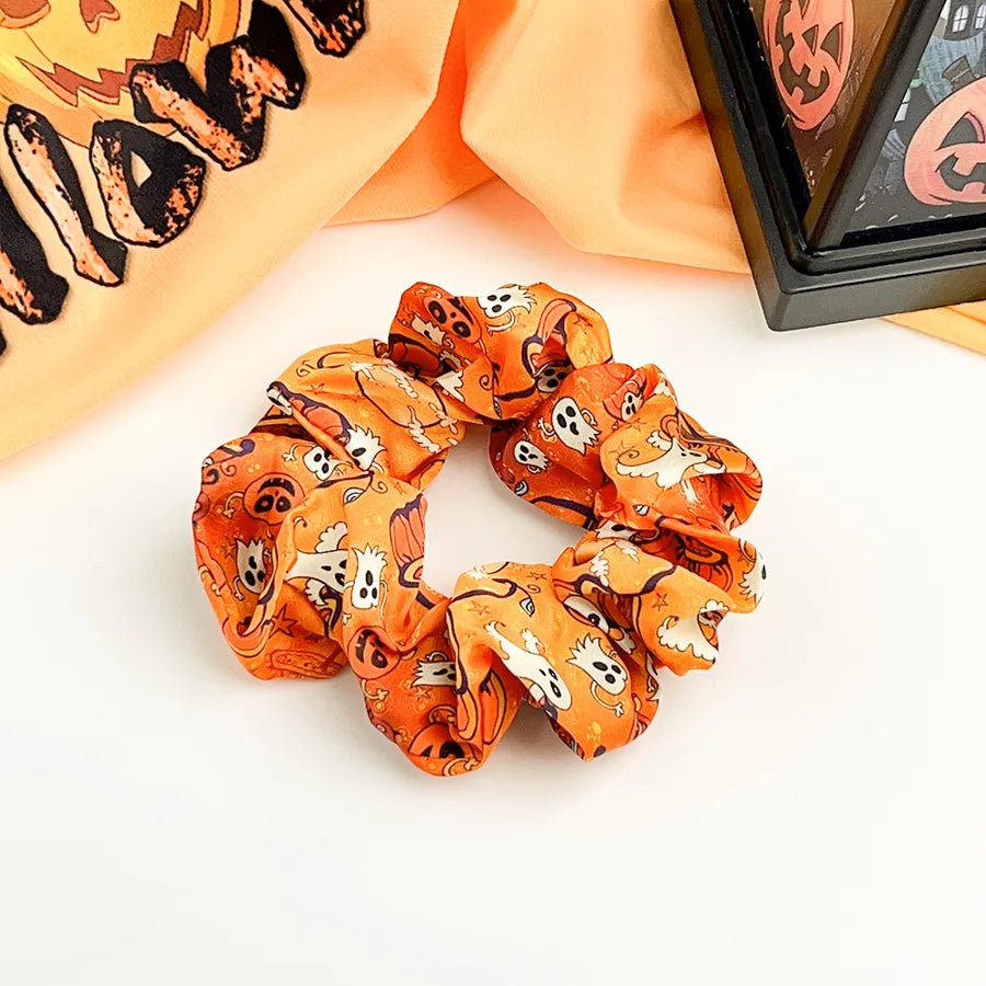 Halloween Pumpkin Skull Large intestine Elastic Hair Ties Festival Atmosphere Retro Classic Head Ropes European Style Design