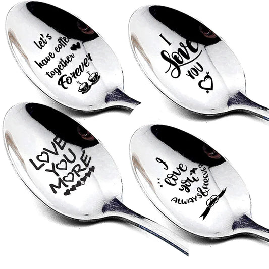 wedding valentine's day gifts stainless steel long handle spoon household wholesale