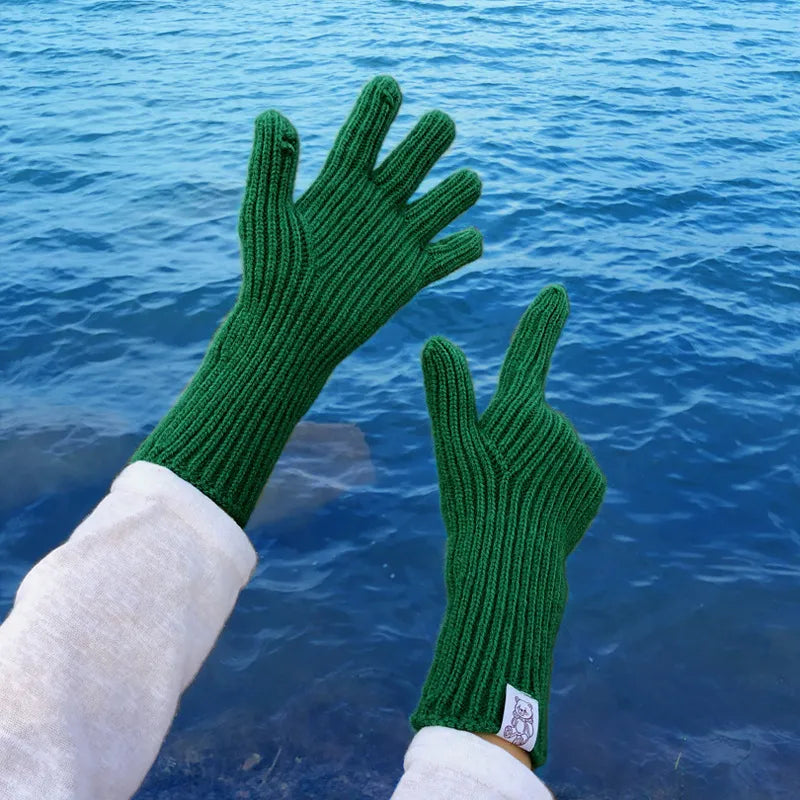 Women's Basic Modern Style Simple Style Solid Color Gloves