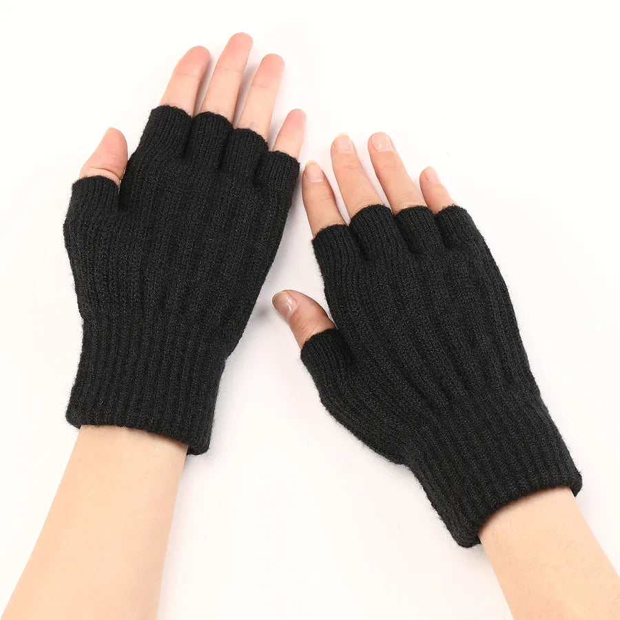 unisex streetwear solid color gloves 1 pair