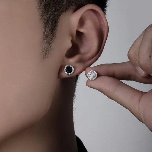 1 Pair Modern Style Round Plating Copper Ear Studs