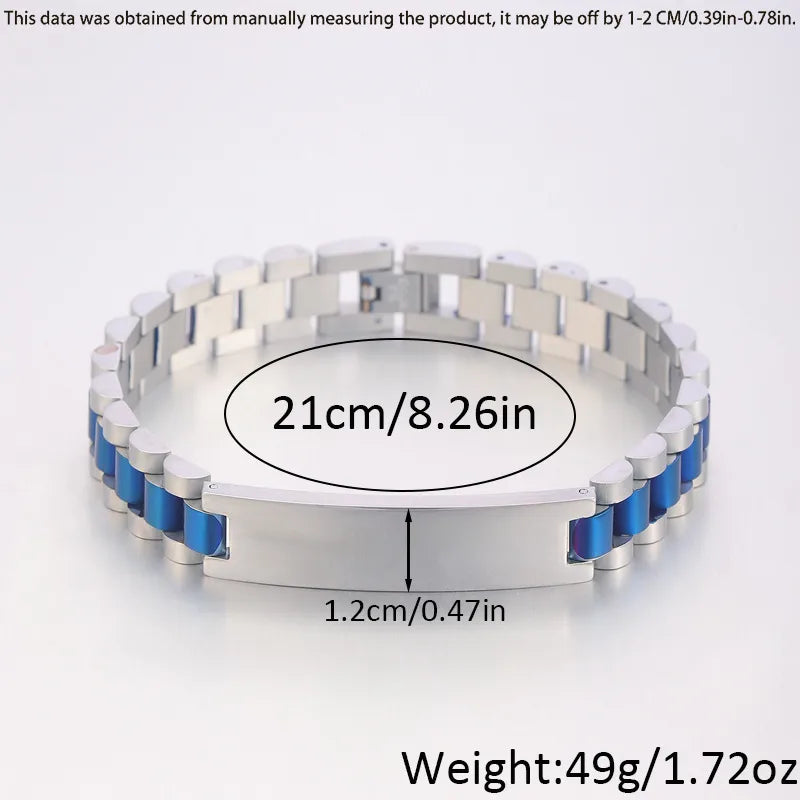 Retro Classic Style Geometric 304 Stainless Steel Plating Unisex Bracelets Men Chain Bracelets