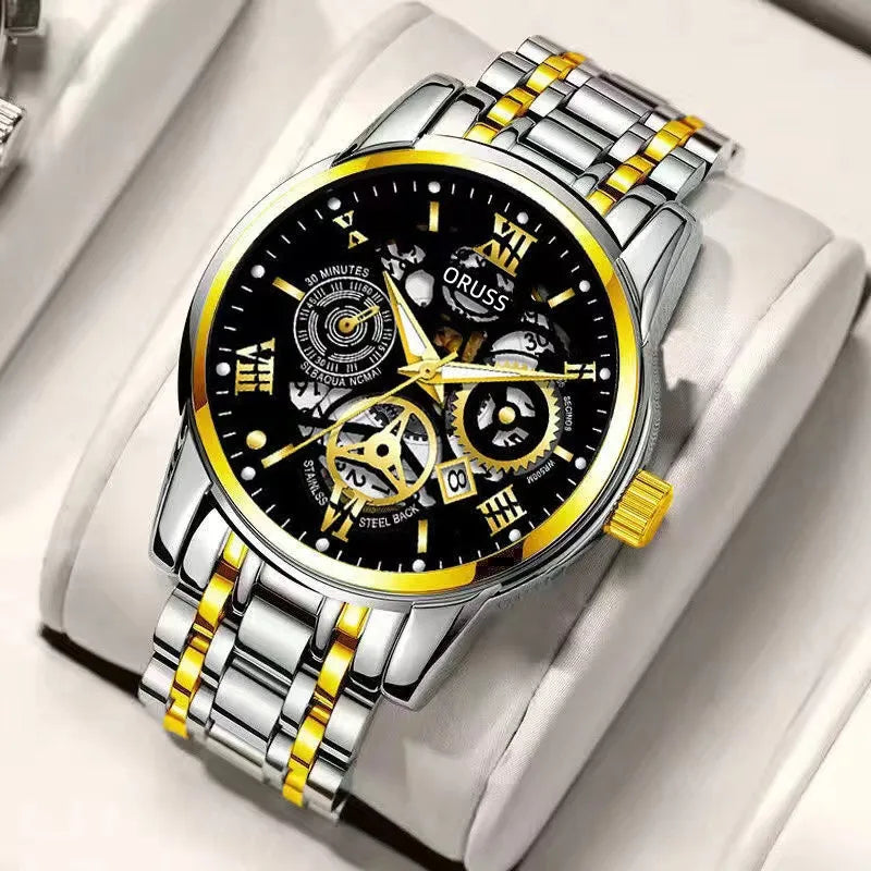 Eight years old shop men's watch  direct waterproof luminous hollow design personality fashion trend men's watch