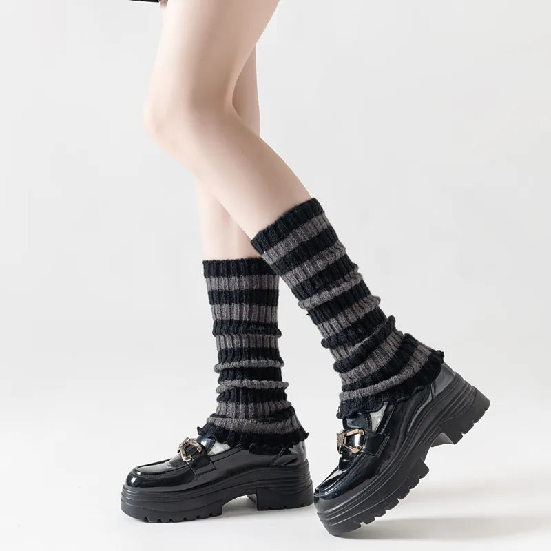 Women's Preppy Style Streetwear Sports Splicing Gloves Arm Sleeves