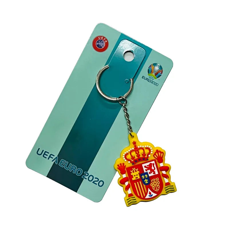 Simple Style Animal Letter Number PVC Football World Cup Keychain