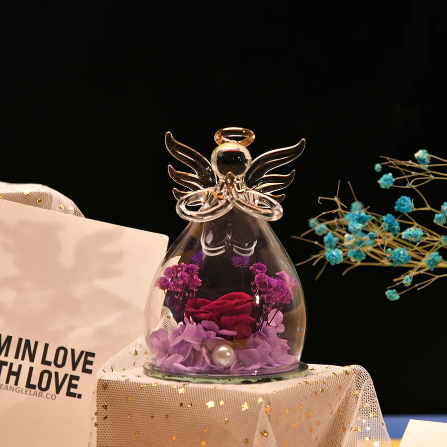 valentine's day simple style angel glass indoor party festival ornaments
