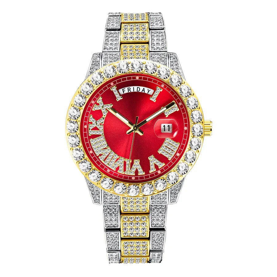 Business Geometric Butterfly Double Snap Quartz Men's Watches